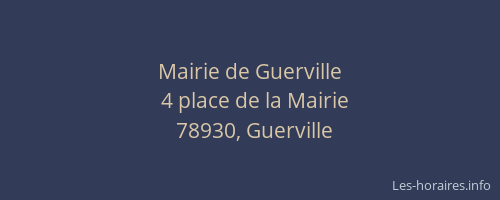Mairie de Guerville