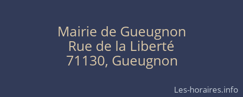 Mairie de Gueugnon