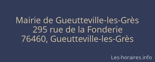 Mairie de Gueutteville-les-Grès