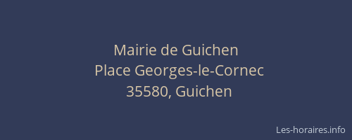 Mairie de Guichen
