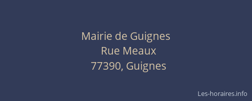 Mairie de Guignes