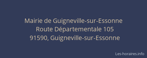 Mairie de Guigneville-sur-Essonne
