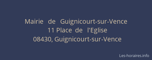Mairie   de   Guignicourt-sur-Vence