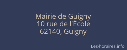 Mairie de Guigny