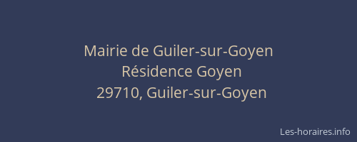 Mairie de Guiler-sur-Goyen