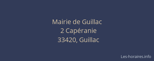 Mairie de Guillac