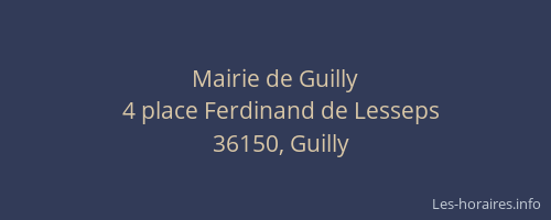 Mairie de Guilly
