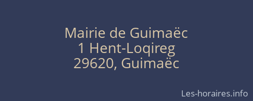 Mairie de Guimaëc