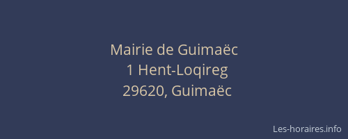 Mairie de Guimaëc