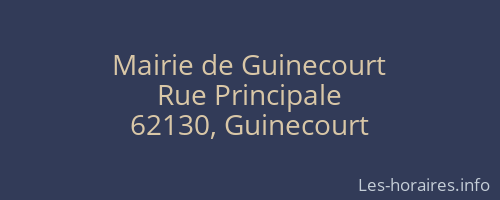 Mairie de Guinecourt