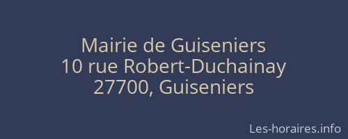 Mairie de Guiseniers