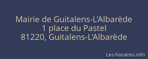 Mairie de Guitalens-L'Albarède