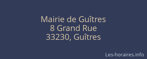 Mairie de Guîtres