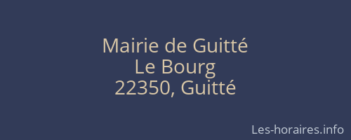 Mairie de Guitté