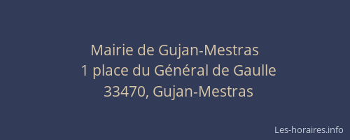 Mairie de Gujan-Mestras
