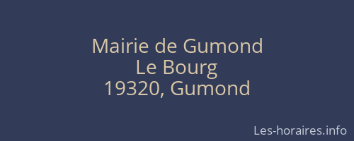 Mairie de Gumond
