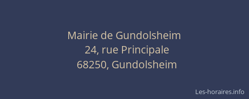 Mairie de Gundolsheim