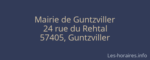 Mairie de Guntzviller