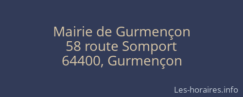 Mairie de Gurmençon