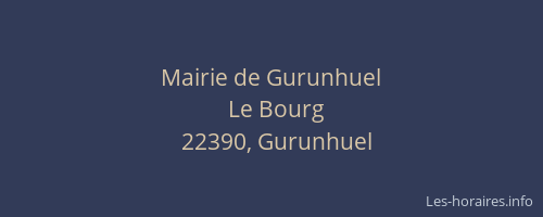 Mairie de Gurunhuel