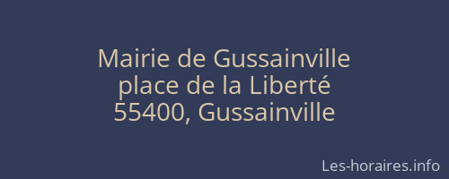 Mairie de Gussainville
