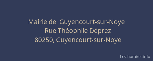 Mairie de  Guyencourt-sur-Noye