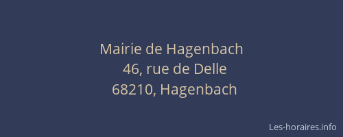 Mairie de Hagenbach