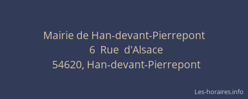 Mairie de Han-devant-Pierrepont