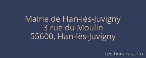 Mairie de Han-lès-Juvigny