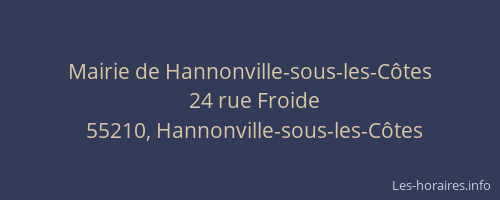 Mairie de Hannonville-sous-les-C&ocirc;tes