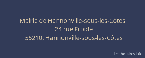 Mairie de Hannonville-sous-les-Côtes