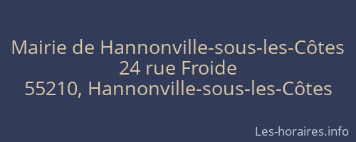 Mairie de Hannonville-sous-les-Côtes