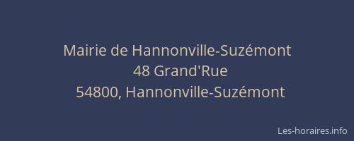 Mairie de Hannonville-Suzémont