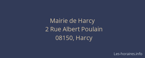 Mairie de Harcy