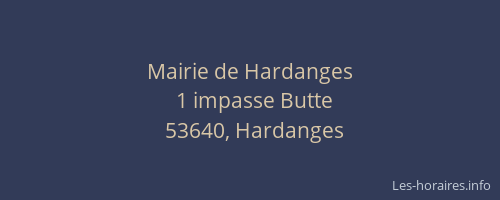 Mairie de Hardanges