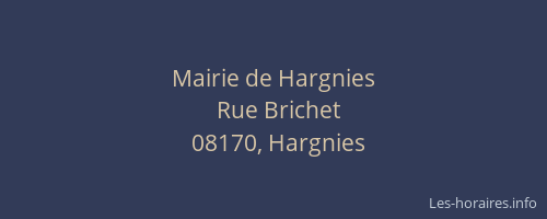 Mairie de Hargnies