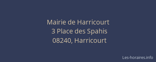 Mairie de Harricourt