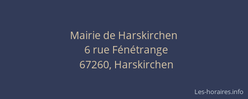 Mairie de Harskirchen
