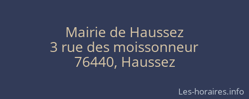 Mairie de Haussez