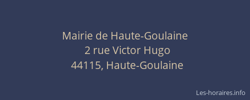 Mairie de Haute-Goulaine