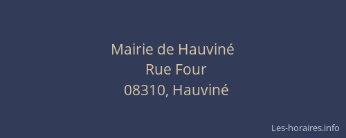 Mairie de Hauviné