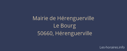 Mairie de H&eacute;renguerville