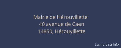 Mairie de Hérouvillette