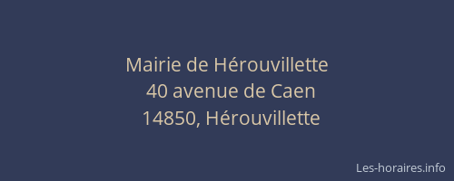Mairie de H&eacute;rouvillette