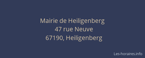 Mairie de Heiligenberg