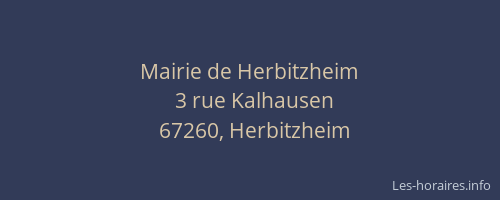 Mairie de Herbitzheim