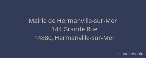 Mairie de Hermanville-sur-Mer