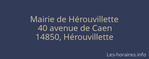 Mairie de Hérouvillette