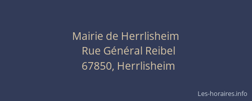 Mairie de Herrlisheim