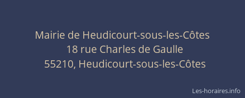 Mairie de Heudicourt-sous-les-C&ocirc;tes